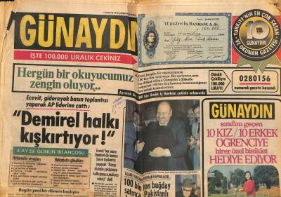 Günaydın Gazetesi 24 Mayıs 1978 - Demirel Halkı Kışkırtıyor GZ58085 - 1
