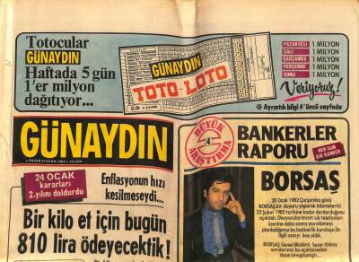 Günaydın Gazetesi 24 Ocak 1982 - Fransada Sesli Trafik Işıkları Hizmete Girdi GZ74259 - 1