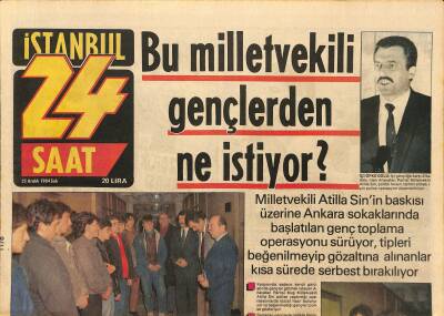 Günaydın Gazetesi 24 Saat Eki 25 Aralık 1984 - Atilla Sin Baba Edasında - Tıpta Yeni Bir Sistem , Ameliyatları Canlı Yayından İzliyorlar GZ126005 - 1