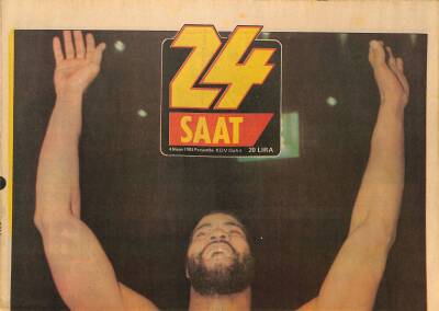 Günaydın Gazetesi 24 Saat Eki 4 Nisan 1985 - 1985 Yeşil Bursa Rallisinde Heyecan Doruk Noktasında ! - Galatasaray Basketbolda Şampiyon GZ126006 - 1