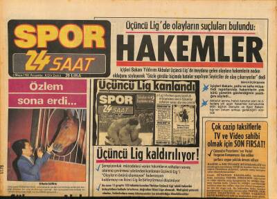 Günaydın Gazetesi 24 Saat Spor Eki 2 Mayıs 1985 - Müzeyyen Senar Oturduğu Evinden Atılıyor - Süleyman Akdı Tahliye Oldu GZ126028 - 1