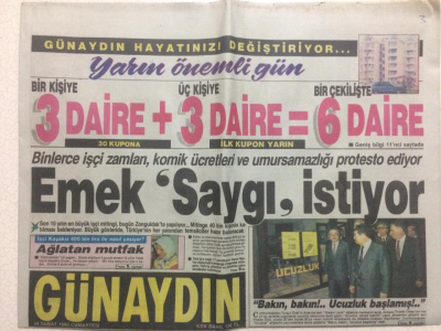 Günaydın Gazetesi 24 Şubat 1990 - Yıldız Kenterin Kızı Ölümden Döndü GZ27320 - 1