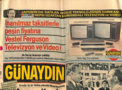 Günaydın Gazetesi 25 Nisan 1985 - Doğum Günü Hediyesi GZ55791 - 1