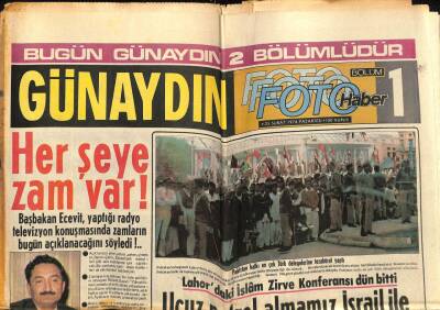 Günaydın Gazetesi 25 Şubat 1974 - Kraliçe Elizabeth Çapkın Damadı Saraydan Kovdu GZ58315 - 1