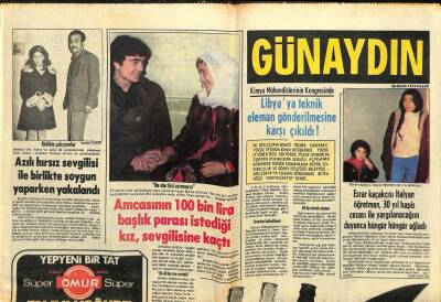 Günaydın Gazetesi 26 Ocak 1975 - Libyaya Teknik Eleman Gönderilmesine Karşı Çıkıldı GZ102361 - 1