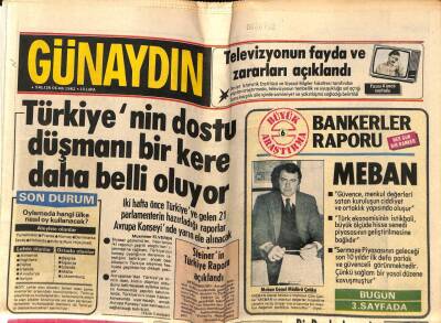 Günaydın Gazetesi 26 Ocak 1982 - Türkiyenin Dostu Düşmanı Bir Kere Daha Belli Oluyor GZ74236 - 1
