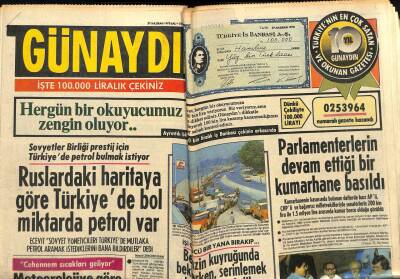 Günaydın Gazetesi 27 Haziran 1978 - Ruslardaki Haritaya Göre Türkiyede Bol Petrol Var GZ58138 - 1
