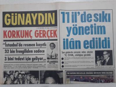 Günaydın Gazetesi - 27 Nisan 1971 - Alman Başbakanı Bir Garson Kızı Dansa Kaldırdı GZ112777 - 1