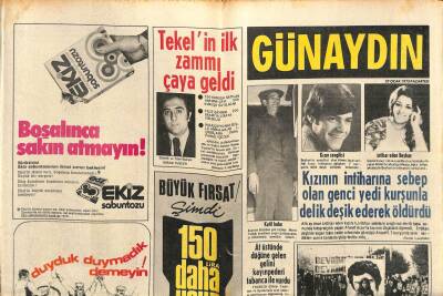 Günaydın Gazetesi 27 Ocak 1975 - Tekelin İlk Zammı Çaya Geldi GZ102447 - 2