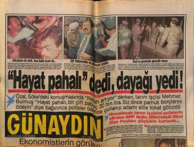 Günaydın Gazetesi 28 Ağustos 1988 - İbo İçin Bayılan Bayılana, Zerrinin Öpücüğü GZ56797 - 1