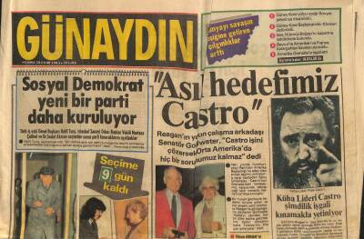 Günaydın Gazetesi 28 Ekim 1983 - Sosyal Demokrat Yeni Bir Parti Daha Kuruyor GZ80888 - 1