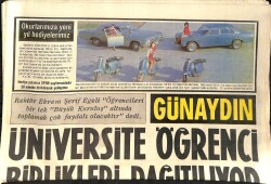 Günaydın Gazetesi 28 Kasım 1968 - Sabah Saat 6'da Uyanan Türkan Şoray'ın İlk İş Günü - Kapıkule Gümrüğünden Esrarengiz Yangın GZ156704 - 1