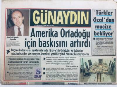 Günaydın Gazetesi 28 Kasım 1983 - Amerika Ortadoğu İçin Baskısını Artırdı GZ41224 - 1