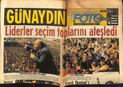 Günaydın Gazetesi 28 Mart 1977 - İki Yolcu Uçağı Havada Çarpıştı 563 Kişi Öldü GZ58285 - 1