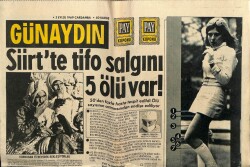Günaydın Gazetesi 3 Eylül 1969 - Siirtte Tifo Salgını 5 Ölü Var! GZ64210 - 1