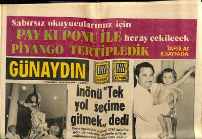 Günaydın Gazetesi 3 Haziran 1970 - 4 Kollu Kızın İki Kolu Ameliyatla Kesilecek GZ64198 - 2