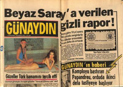 Günaydın Gazetesi 3 Haziran 1982 - Türkeş Hastaneye Kaldırıldı GZ74220 - 1