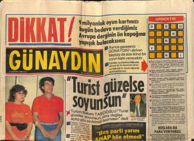 Günaydın Gazetesi 3 Haziran 1986 - Yunan Basını Türkler Geri Adım Attı ! GZ72153 - 1
