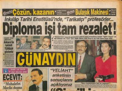 Günaydın Gazetesi 3 Kasım 1989 - Bestaminin Gecesi - Ecevit Muhalefet Meclis Dışına Kayıyor GZ126035 - 1