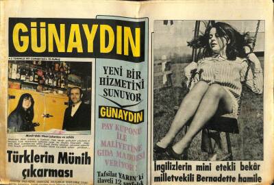 Günaydın Gazetesi 3 Temmuz 1971 - Ekrem Acunerin Dokunulmazlığı Kaldırıldı GZ56775 - 1