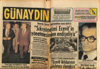 Günaydın Gazetesi 30 Aralık 1978 - Alman Ve Yunan Radyolarına Göre Ecevit İktidarının Yıkılması Olanaksız GZ115583 - 1