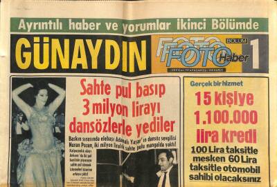 Günaydın Gazetesi 30 Eylül 1974 -Türkiyede Film Çevirerek Kazandığı Paralarla İngilterede Öğrenim Gören Leyla Kenter GZ92120 - 1