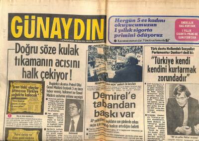 Günaydın Gazetesi 30 Mayıs 1979 - Süleyman Demirele Tabandan Seçim İçin Baskı Var GZ58072 - 1