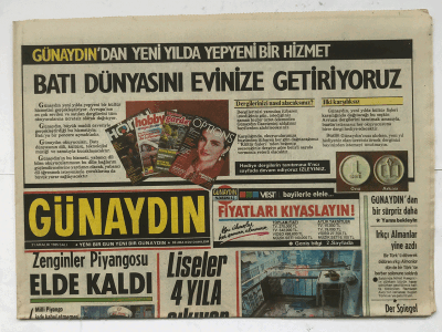 Günaydın Gazetesi 31 Aralık 1985 - Liseler 4 Yıla Çıkıyor GZ5941 - 2