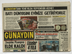 Günaydın Gazetesi 31 Aralık 1985 - Liseler 4 Yıla Çıkıyor GZ5941 - 1
