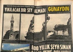 Günaydın Gazetesi 31 Mart 1969 - 800 Yıllık Şeyh Sinan Camii İkiye Bölündü GZ72277 - 2