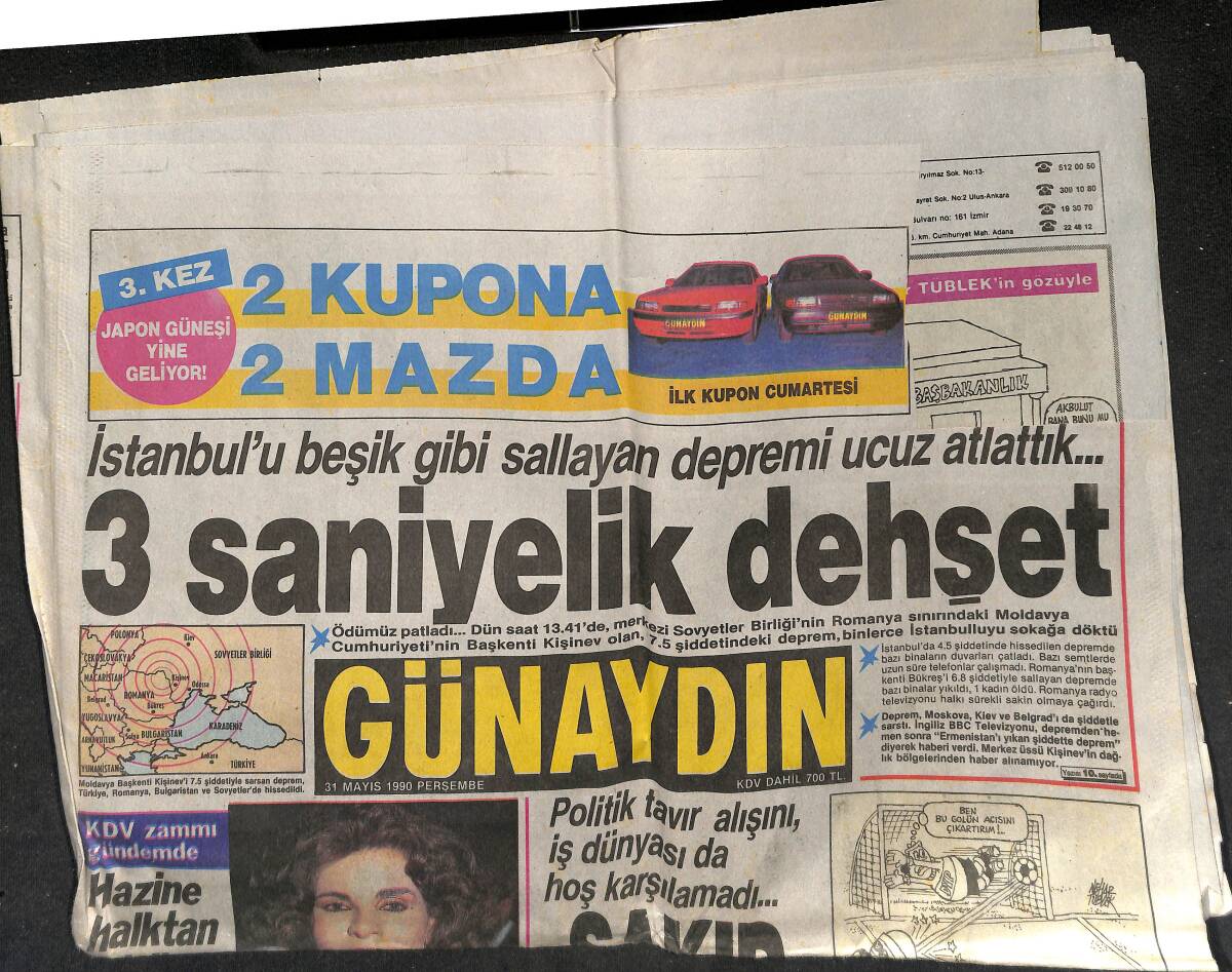 Günaydın Gazetesi 31 Mayıs 1990 - Zerrin Özer'in Müzikli Belgeseli - Sakıp Ağa , Yalnız Adam GZ152425 - 1