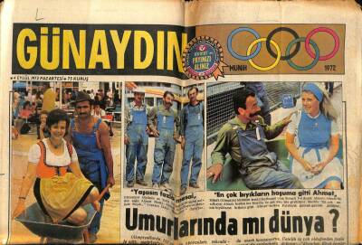 Günaydın Gazetesi 4 Eylül 1972 - İsrail Mısırla Gizlice Barış Yapmak İstemiş GZ58160 - 1