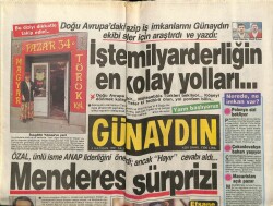 Günaydın Gazetesi 4 Haziran 1991 - Papaya Suikastte KGB - CIA İlişkisi GZ61347 - 2