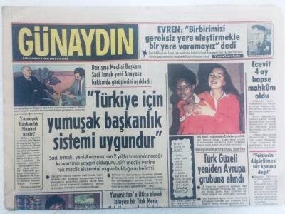 Günaydın Gazetesi 4 Kasım 1981 - Ecevit 4 Ay Hapse Mahkum Oldu GZ40557 - 1