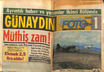 Günaydın Gazetesi 4 Şubat 1975 - Kıbrısta Şehit Binbaşı Fehmi Ercan Adına Havaalanı Yapıldı GZ56000 - 1
