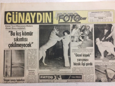 Günaydın Gazetesi 5 Kasım 1978 - Güzel Köpek Yarışması İlgi Gördü GZ24651 - 1