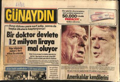 Günaydın Gazetesi 5 Kasım 1980 - Bir Doktor Devlete 12 Milyon Liraya Mal Oluyor GZ80154 - 1
