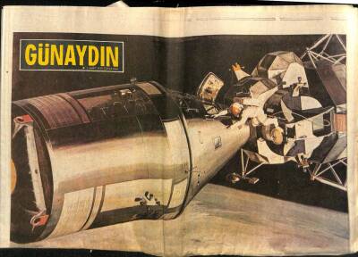 Günaydın Gazetesi 5 Mart 1969 - Apollo 9 Ay Çevresinde Dönmeye Başladı GZ58271 - 1