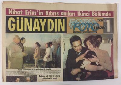 Günaydın Gazetesi 5 Mart 1975 - Karaoğlana Kara Oğlak Hediye Edildi GZ13202 - 2
