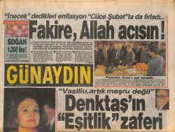 Günaydın Gazetesi 5 Mart 1990 - Bülent Ersoy 