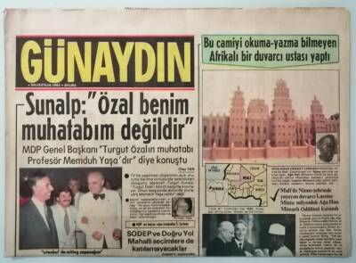 Günaydın Gazetesi 6 Eylül 1983 Zeki Müren 4 Yıl Sonra İlk Kez Konser Verdi -GZ33415 - 1
