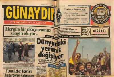 Günaydın Gazetesi 6 Haziran 1978 - Türkiyenin Dünyadaki Yeri Değişiyor GZ55974 - 1