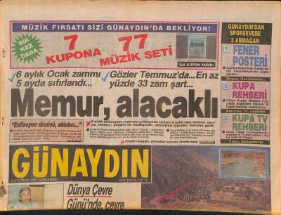 Günaydın Gazetesi 6 Haziran 1990 - Zerrin Özere Neşter - Semra Özalın Gözüyle Kadın GZ126996 - 1