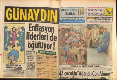 Günaydın Gazetesi 6 Kasım 1978 - 42 Çocuklu Adanalı Con Ahmet Dünya Rekoru Kırdı GZ115581 - 1