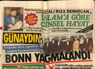 Günaydın Gazetesi 6 Mayıs 1985 - Zenginler Zirve Yaparken Aşağıda Kıyamet Koptu , Bonn Yağmaladı GZ72148 - 1
