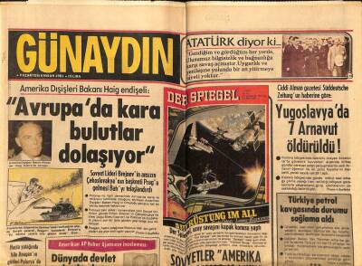 Günaydın Gazetesi 6 Nisan 1981 - Avrupada Kara Bulutlar Dolaşıyor GZ55983 - 1