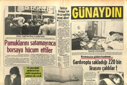 Günaydın Gazetesi 6 Ocak 1975 - Amerikadan 26 Bin Ton Buğday Geldi GZ102324 - 1