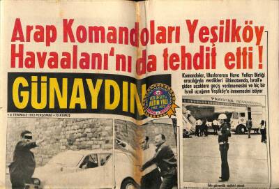 Günaydın Gazetesi 6 Temmuz 1972 - Türkan Şoray Boyun Felci Olma Tehlikesi İle Karşı Karşıya GZ55977 - 1