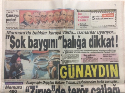 Günaydın Gazetesi 7 Ekim 1989 - Zirvede Terör Çatlağı,Özal-İnönü Gerginliği GZ27318 - 1