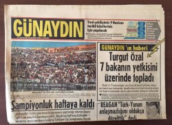 Günaydın Gazetesi 7 Haziran 1982 - Turgut Özal 7 Bakanın Yetkisin Üzerinde Topladı GZ10235 - 2